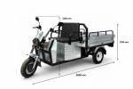 Грузовой трицикл Draxter ТЭГ 500 1кВт оцинкованный